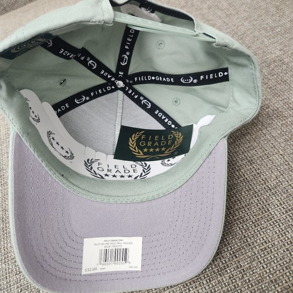 Field Grade Trust No One Sage Twill Trucker Hat - NWT - Picture 4 of 4